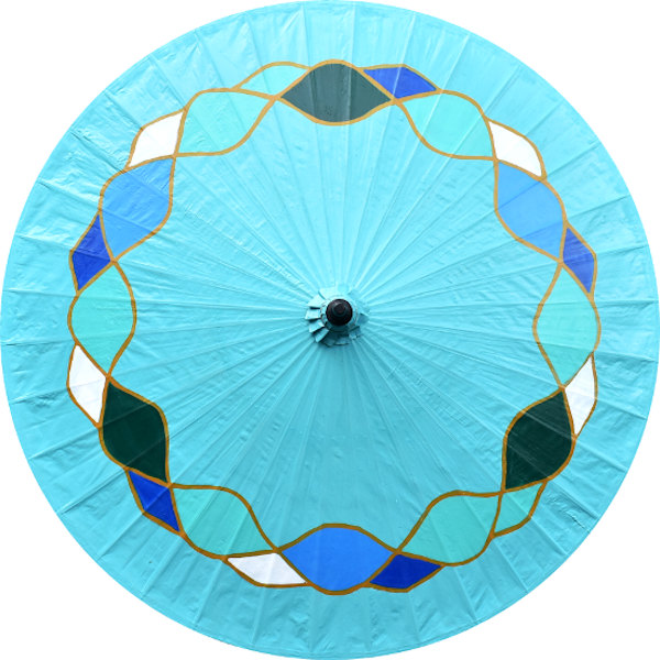 clean-waves-on-ocean-blue-bamboo-umbrella-painted-design-pattern